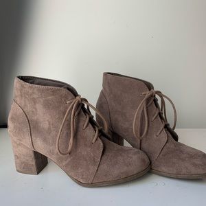 Madden Girl suede booties